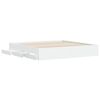 vidaXL Bed Frame with Drawers without Mattress White 160x200 cm