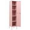 vidaXL Locker Cabinet Pink 35x46x180 cm Steel
