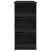 vidaXL Bar Table with Storage Rack Black 102x50x103.5 cm Engineered Wood