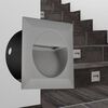 2 LED Square Recessed Stair Light 126 x 126 x 65.5 mm