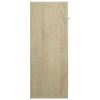 vidaXL Sideboard Sonoma Oak 60x30x75 cm Engineered Wood