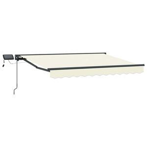 vidaXL Cream and Anthracite 2.5 x 2 m Polyester with PU coating