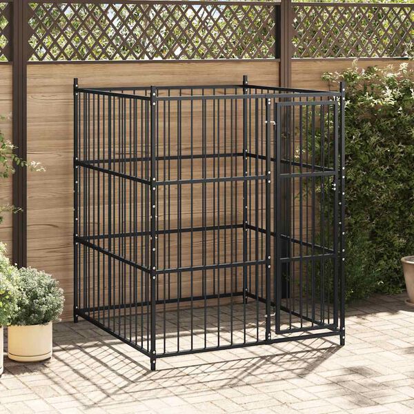 vidaXL Outdoor Dog Kennel 150x150x185 cm