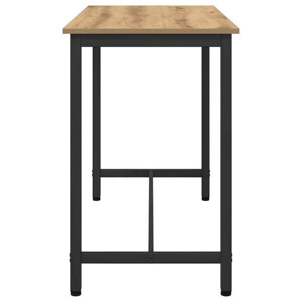 vidaXL Table Artisan Oak 100 x 50 x 76.5 cm Engineered Wood and Steel