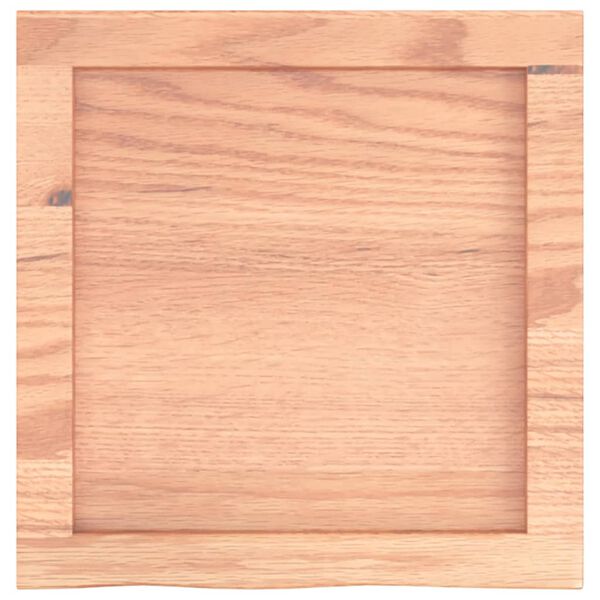 vidaXL Bathroom Countertop Light Brown 40x40x(2-4) cm Treated Solid Wood