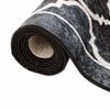 vidaXL Rug Washable Black and White 160x230 cm Anti Slip