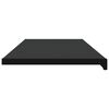 vidaXL Window Sill Black with Wood Grain 160 x 45 x 4.5 cm PVC