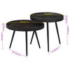 vidaXL Nesting Coffee Tables 2 pcs Iron