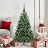 vidaXL Artificial Hinged Christmas Tree Green 120 cm PVC and Metal