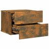 vidaXL Bedside Cabinets Smoked Oak 40x30x30 cm Engineered Wood