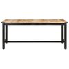vidaXL Dining Table 180x90x76 cm Solid Rough Mango Wood