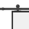 vidaXL Sliding Door with Hardware Set 90x205 cm ESG Glass&Aluminium