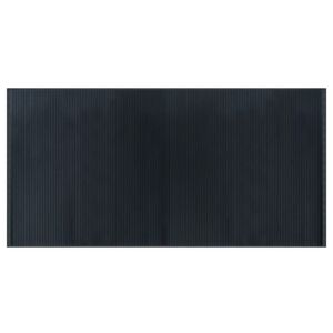 vidaXL Rug Rectangular Grey100x200 cm Bamboo