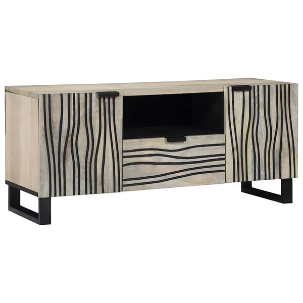 vidaXL TV Units with Drawer White 105 x 33 x 46 cm Engineered wood