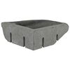 vidaXL Basin Grey (30-37) x (30-37) x 12 cm River stone