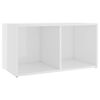 vidaXL 3 Piece TV Cabinet Set High Gloss White Engineered Wood