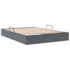 vidaXL Storage Bed with Headboard Dark Grey 135 x 190 cm Velvet