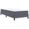 vidaXL Box Spring Bed with Mattress Dark Grey 80 x 210 cm Fabric