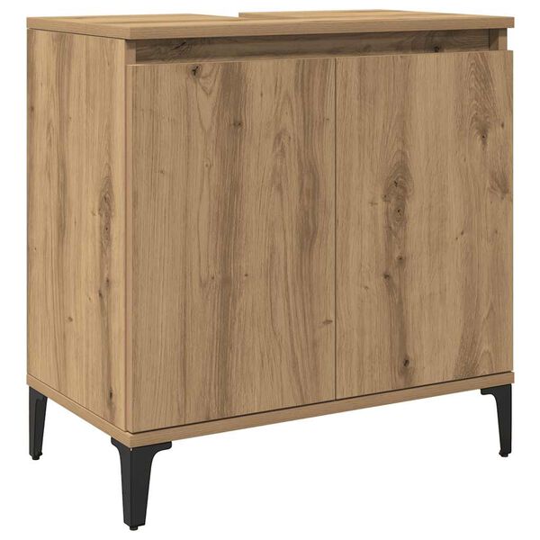 vidaXL Sink Cabinet Artisan Oak 58x33x60 cm Engineered Wood