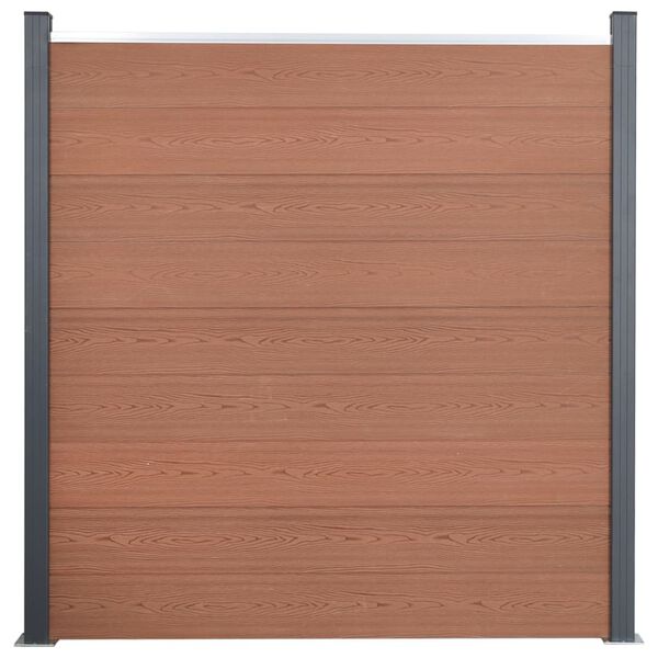 vidaXL Fence Panel Set Brown 872x186 cm WPC
