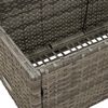 vidaXL Poolside Float Storage Grey 110x100x57 cm Poly Rattan