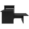 vidaXL Console Table Black Oak 80 x 50 x 225 cm Engineered Wood