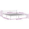 vidaXL Bed Frame White 215.5 x 205.5 x 69.5 cm Solid Pine Wood