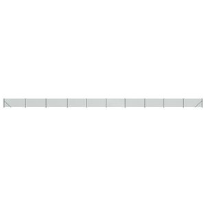 vidaXL Chain Link Fence with Flange Green 1x25 m