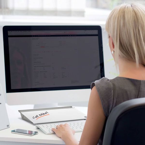 Nobo Desktop Noticeboard Glass Surface