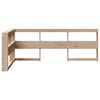 vidaXL Bookcase Headboard L-Shaped 90 cm Solid Wood Pine