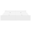 vidaXL Storage Bed Frame White 140 x 200 cm Engineered Wood