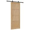 vidaXL Sliding Door ORKDAL Brown 83 x 211 cm Solid Pine Wood
