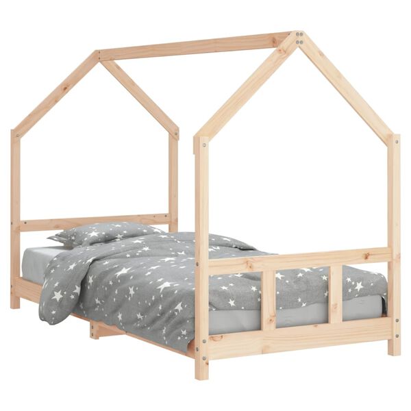 vidaXL Kids Bed Frame 90x190 cm Solid Wood Pine