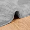 vidaXL Faux Sheepskin Rug Tafalla Grey 80 x 150 cm Polyester