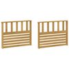 vidaXL Armrests Module 2 pcs White 80 x 6 x 61 cm Solid Acacia Wood