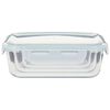 vidaXL Glass Food Storage Containers 4 Pieces