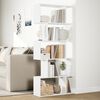 vidaXL Room Divider Bookcase 5-Tier White 70x24x161 cm Engineered Wood
