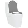 vidaXL Quick Release Toilet suitable for Seat Grey 44 x 36.4 x 3.4 cm