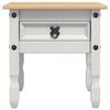 vidaXL End Table Corona White 50 x 50 x50 cm Solid Pine Wood