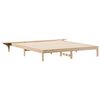 vidaXL Bed Frame with Side Tables Natural 200 x 210 cm Solid Pine Wood