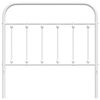 vidaXL Metal Replace Headboard White 100 cm