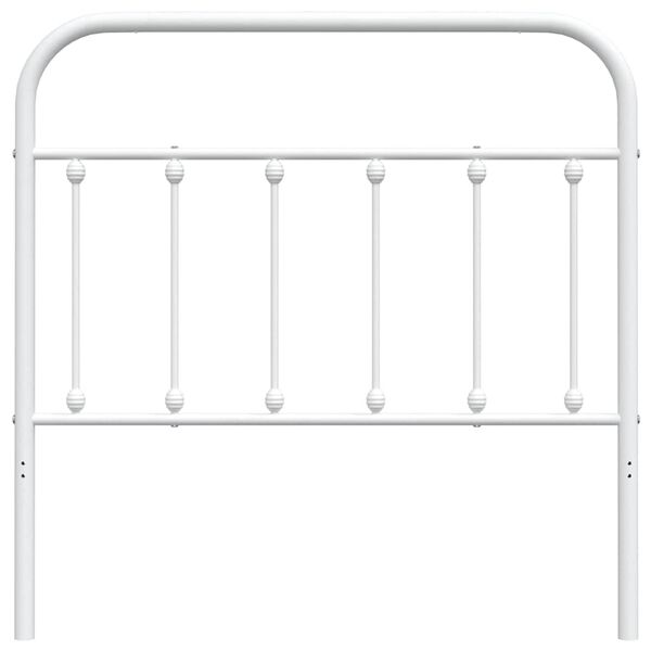 vidaXL Metal Replace Headboard White 100 cm