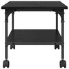 vidaXL Printer Stand Black Oak 50 x 40 x 38 cm Engineered Wood