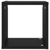 vidaXL Wall Cube Shelves 6 pcs Black 26x15x26 cm