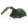 vidaXL Cabin Tent with Roof Army green 4-Person Polyester and Steel