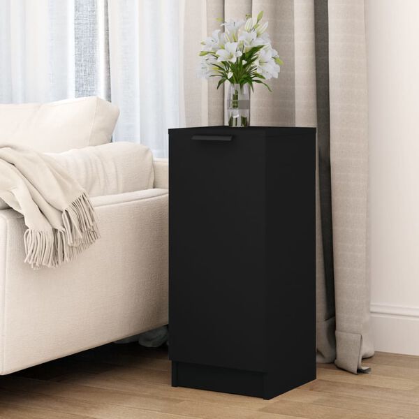 vidaXL Sideboard Black 30x30x70 cm Engineered Wood