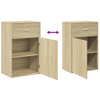 vidaXL Storage Cabinet Sonoma Oak 56.5x39x90 cm Engineered Wood