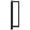 vidaXL Bar Table Legs T-Shaped 2 pcs Black 60x35x(110-111) cm Steel