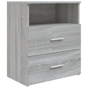 vidaXL Bed Cabinet Grey Sonoma 50x32x60 cm