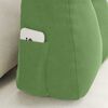 vidaXL Back Pillow Light Green 60 x 24 x 50 cm Velvet